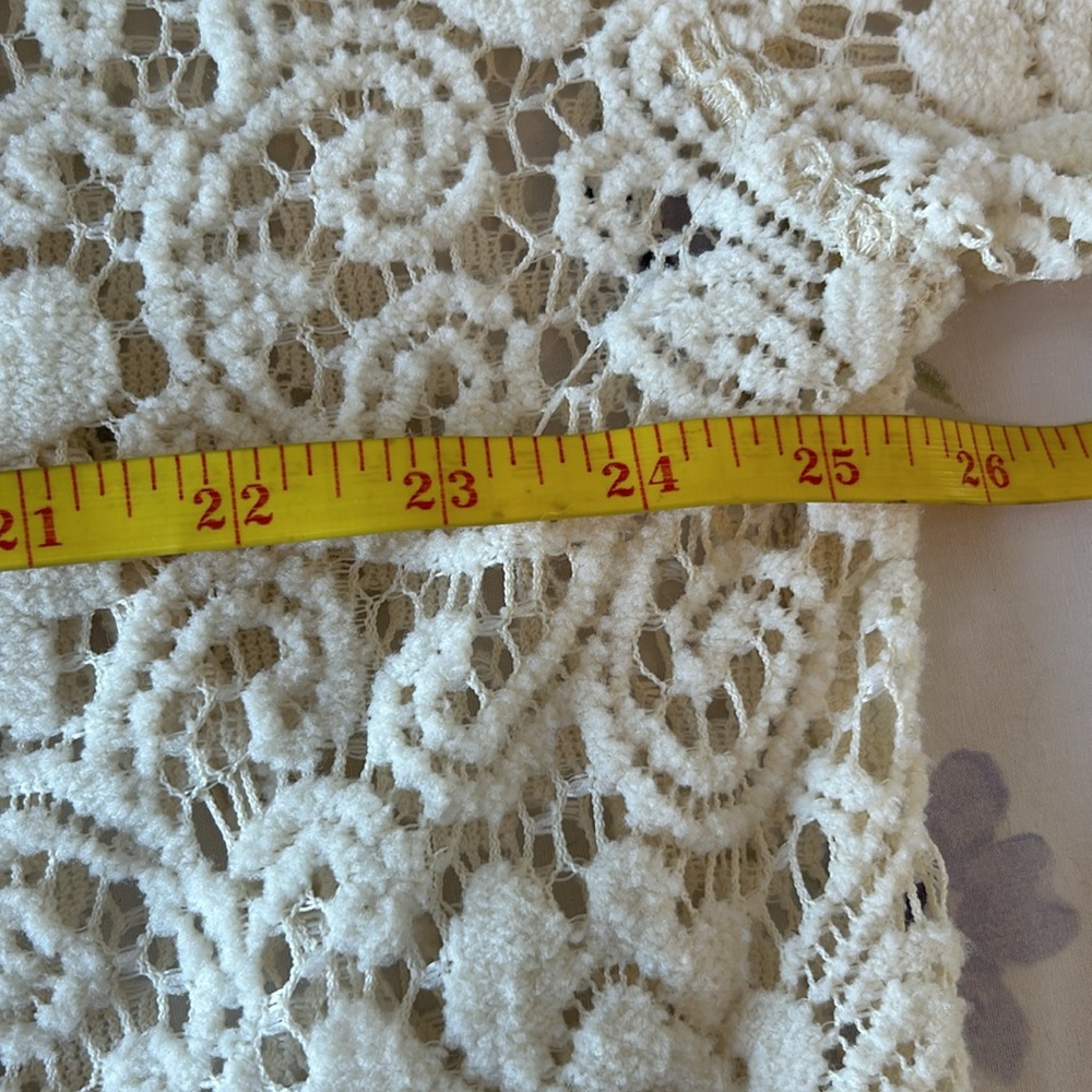 Cream Lace Button-Front Jacket - Picture 12 of 14